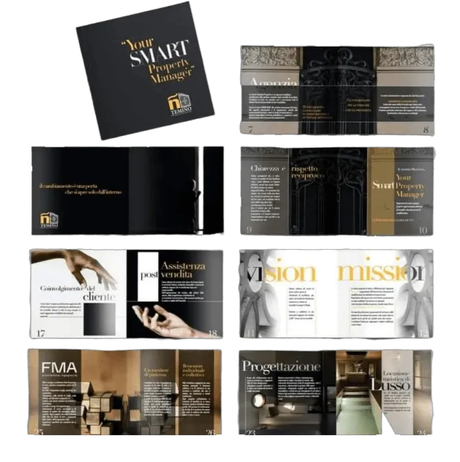[TODO: pagine interne della brochure Temiño Premium Properties]