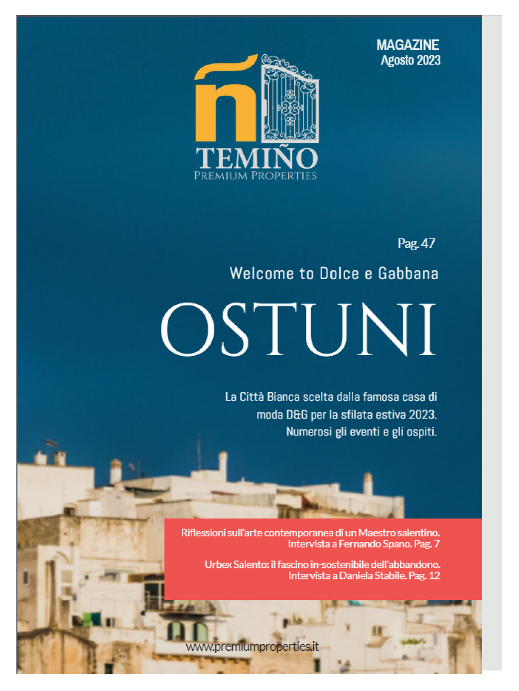 [TODO: copertina magazine Ostuni: Welcome to D&G]