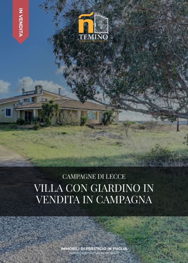 [TODO: copertina opuscolo Villa con giardino in campagna – Campagne di Lecce]
