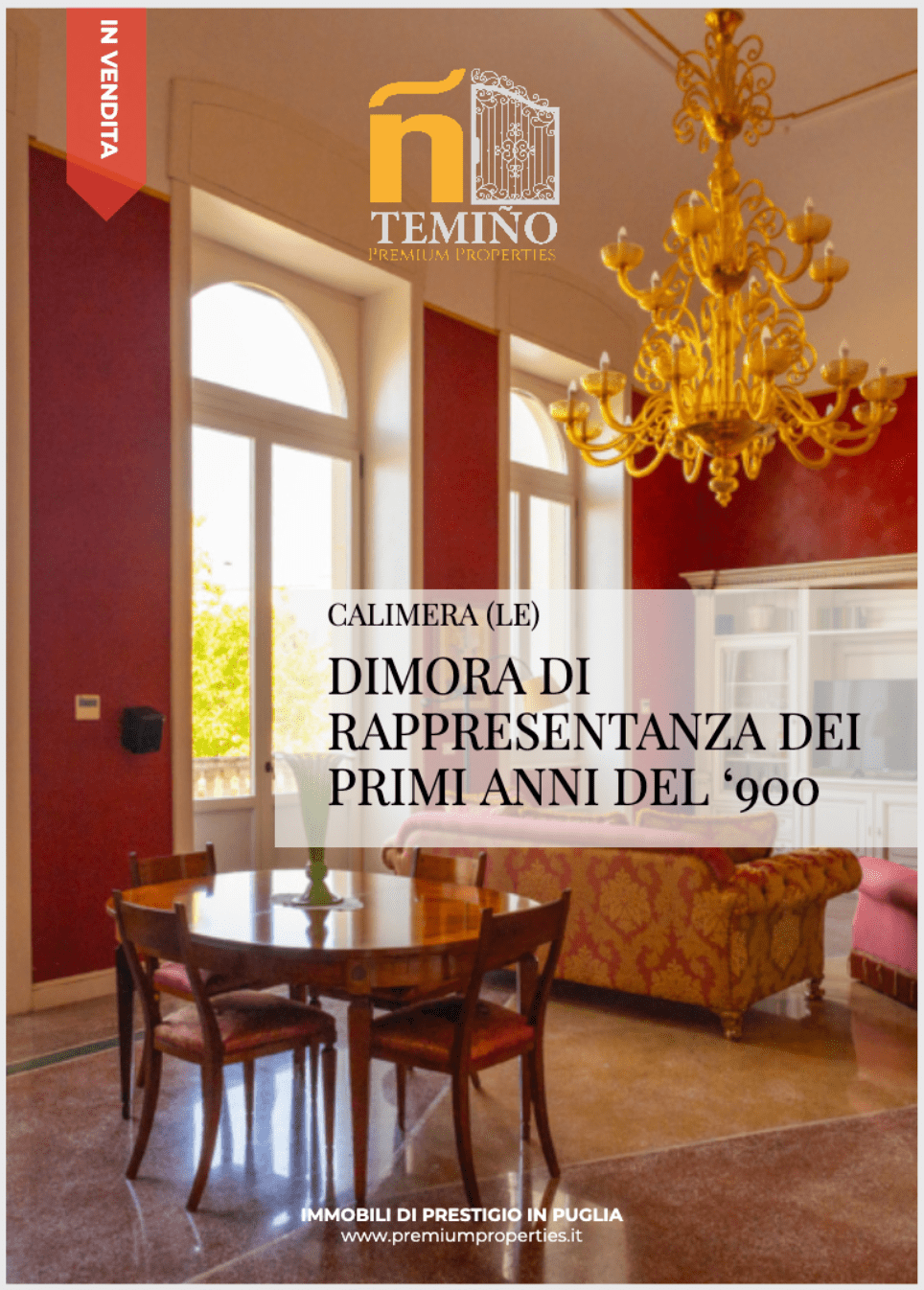 [TODO: copertina opuscolo Dimora di rappresentanza dei primi anni del '900 – Calimera (LE)]